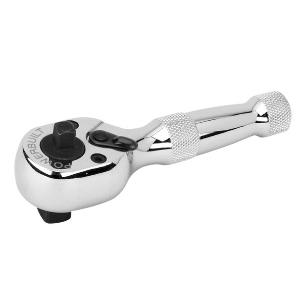 Powerbuilt 1/4"X3/8" Dual Drive Little Ratchet Handle 940931